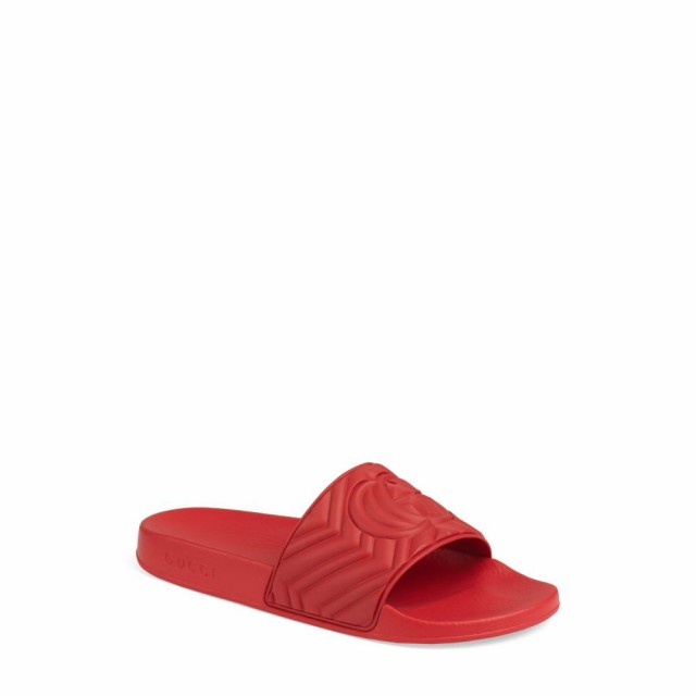 グッチ Gucci メンズ サンダル スライドサンダル シューズ Sandal Slide 訳あり 靴 Deep Coral Matelasse