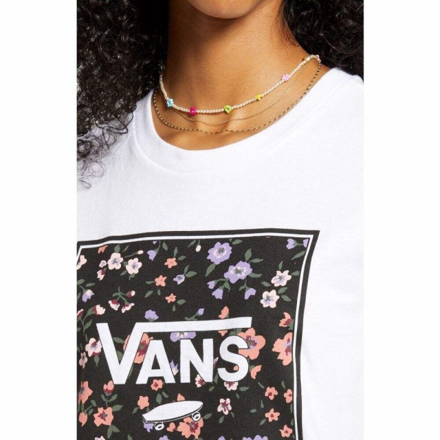 新品大人気 ヴァンズ Boxed In Rose Graphic Tee Whiteの通販はau PAY マーケット - フェルマート|商品ロットナンバー:511723071 VANS レディース Tシャツ トップス 限定品格安