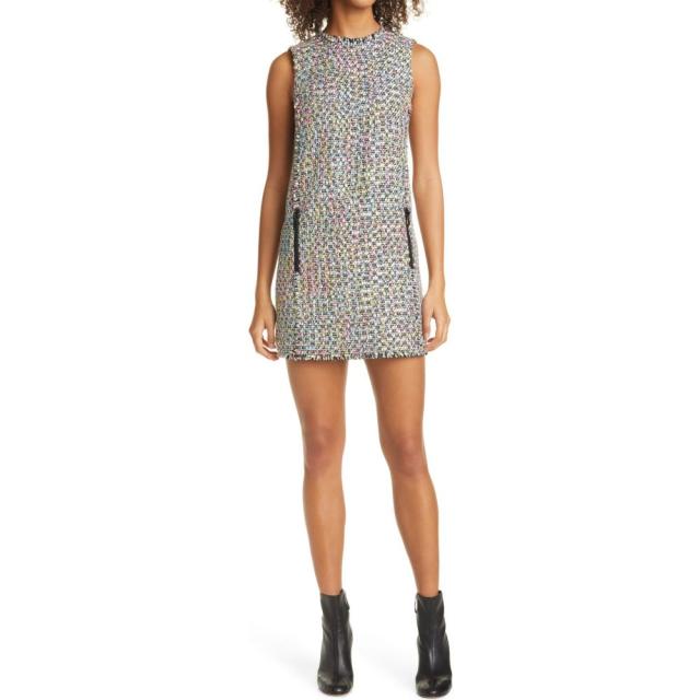 期間限定お試し価格 アルマーニ マーケット Emporio Armani レディース ワンピース Shift ワンピース ドレス Tweed Shift レディース Minidress Pink Multi Krossshop F42c1cec Consesa Do