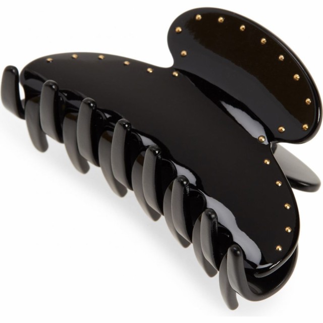 初回限定 フランスラックス France Luxe レディース ヘアアクセサリー Studded Couture Jaw Clip Black 全日本送料無料 Www Iacymperu Org