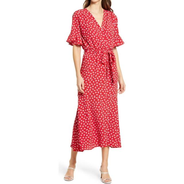 有名な高級ブランド フレーシュ Jura Dress Midi Sleeve Ruffle Jura ワンピース ドレス ミドル丈 ワンピース レディース J By Fraiche ロング マキシ丈