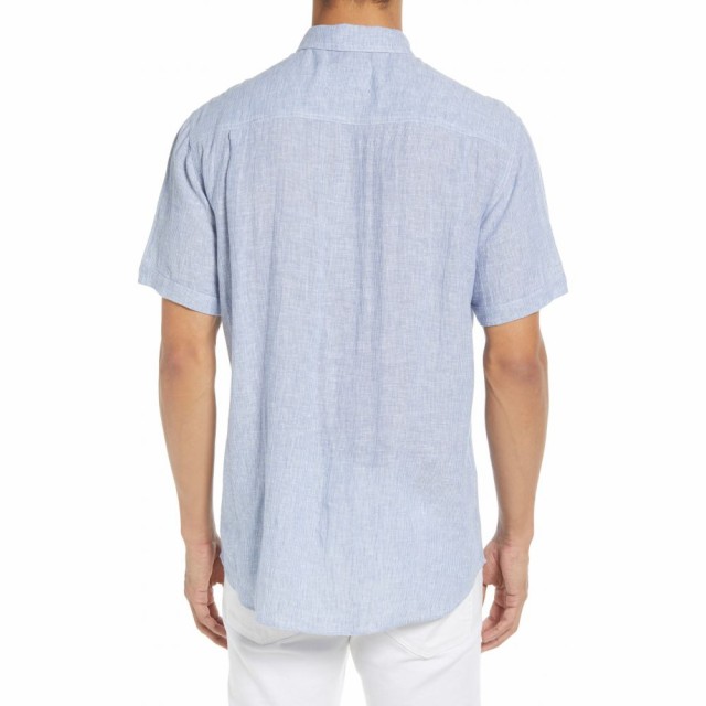 新作得価 レイルズ RAILS メンズ 半袖シャツ トップス Carson Short Sleeve Linen Blend Button-Up Shirt Washed Blue/Whiteの通販はau PAY マーケット - フェルマート｜商品ロットナンバー：511715463 即納超歓迎