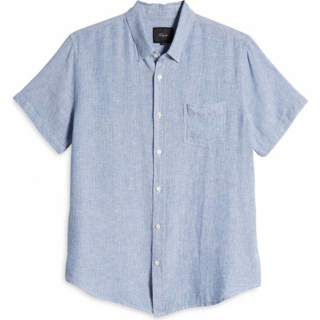 新作得価 レイルズ RAILS メンズ 半袖シャツ トップス Carson Short Sleeve Linen Blend Button-Up Shirt Washed Blue/Whiteの通販はau PAY マーケット - フェルマート｜商品ロットナンバー：511715463 即納超歓迎