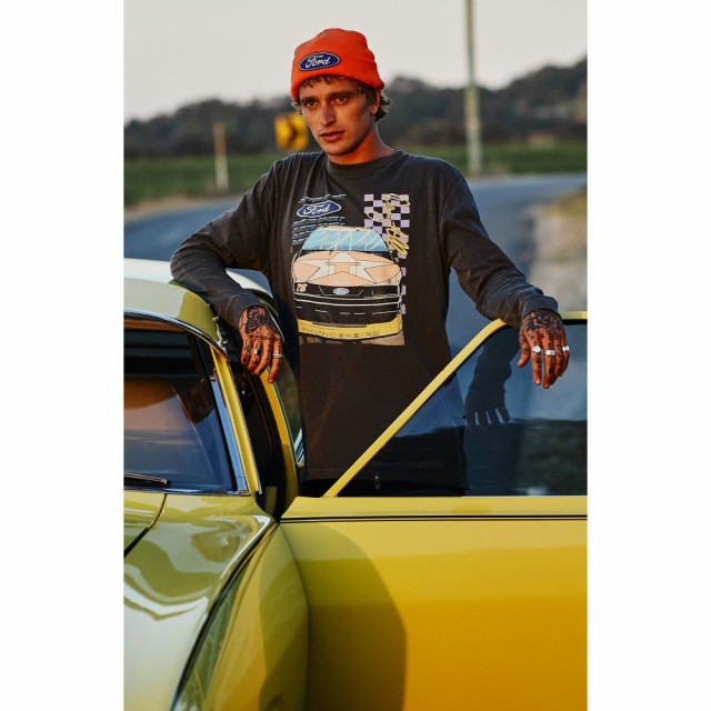 激安特価 ローラス Rolla S メンズ ニット ビーニー 帽子 Rollas Ford Logo Beanie Orange 高い品質 Carlavista Com