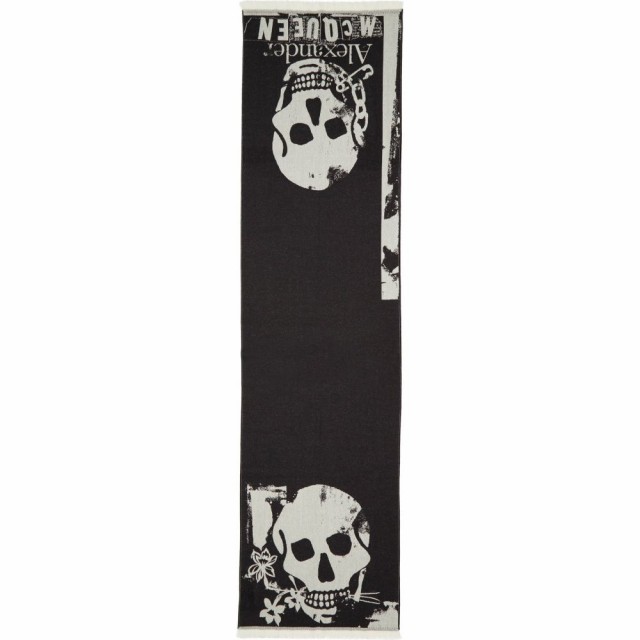 早割クーポン アレキサンダー マックイーン Alexander マーケット Mcqueen レディース マフラー スカーフ ストール Alexander Pay アレキサンダー Mqueen Skull Print Wool Scarf Bl 感謝の声続々 Krossi Ru