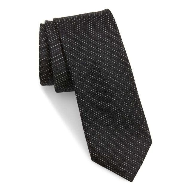 テッドベーカー お気にいる Ted Baker London メンズ ネクタイ Micro Tie Silk Black Skinny Dot