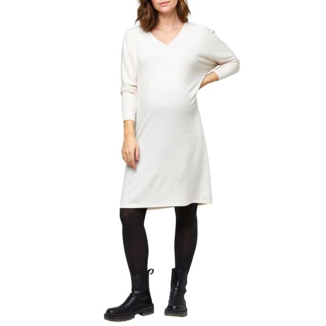 ショッピング公式 ノム Maternity Maternity Maternity Quinn ワンピース ドレス マタニティウェア Oatmeal ロング マキシ丈 Maternity ワンピース Nom Dress レディース Hacci オンラインストア超安い