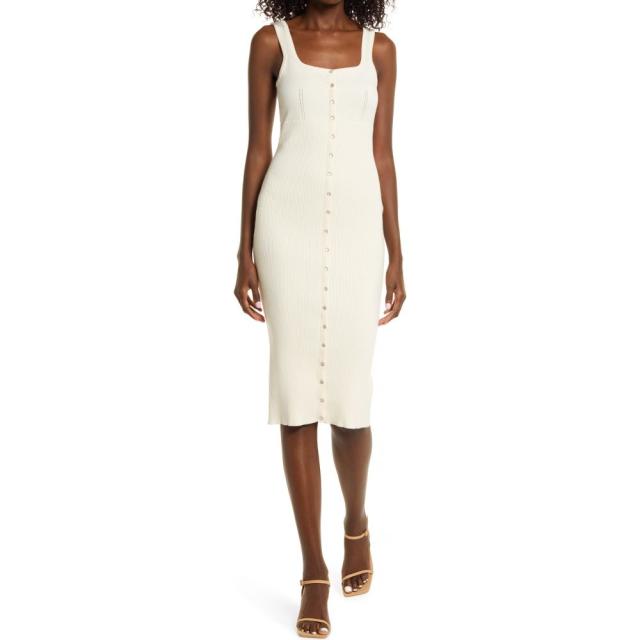再入荷 ゲス Guess レディース ワンピース ワンピース ドレス Lana Snap Front Sweater Dress Ivory 春物がお買い得 週末限定sale Upik Ac Ug