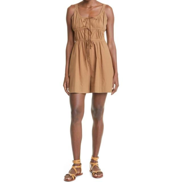 総合福袋 レベッカ テイラー Rebecca Taylor レディース オールインワン ノースリーブ ワンピース ドレス Sleeveless Poplin Romper Chocolate オールインワン Sutevalle Org