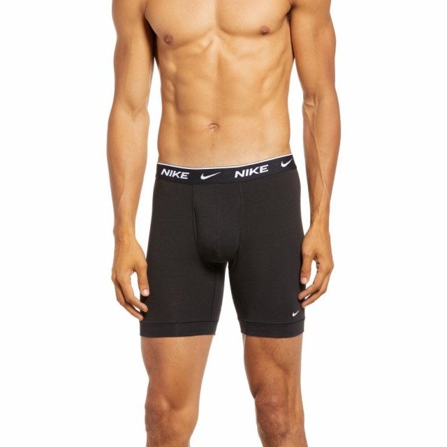 新しいブランド ナイキ Black Black Black Briefs Boxer Long 3 Pack インナー 下着 ボクサーパンツ メンズ Nike メンズインナー Trottersstop Org