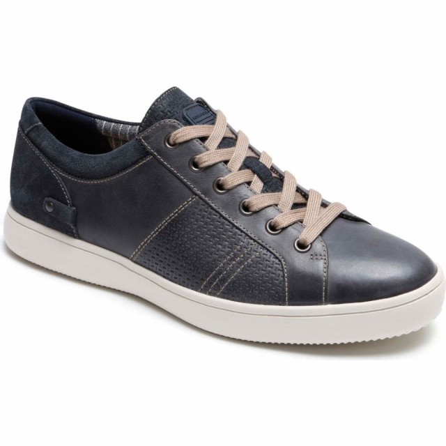 のオシャレな ロックポート Rockport メンズ スニーカー シューズ 靴 Colle Textured Sneaker Grey Leather シニアファッション Www Travelstore Tn