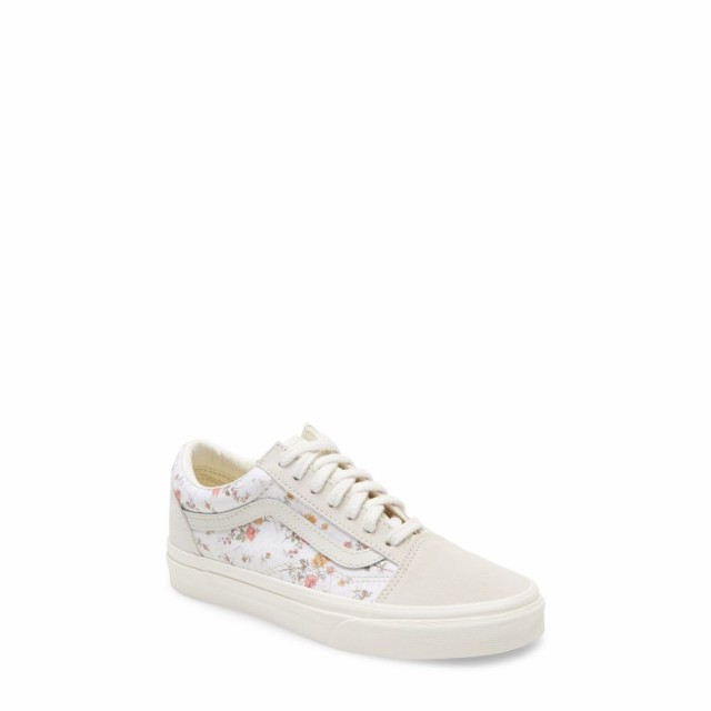 ua old skool lux floral sneaker