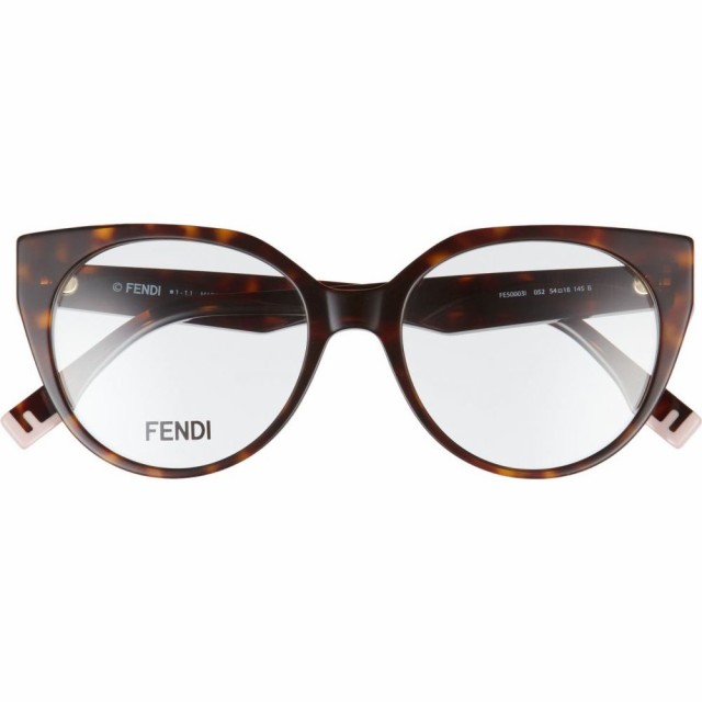 贈る結婚祝い フェンディ Fendi レディース メガネ サングラス キャットアイ 54mm Cat Eye Reading Glasses Dark Havana ファッションサングラス Sutevalle Org