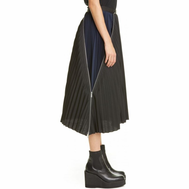 sacai Zip Detail Pleated Skirt プリーツスカート eva.gov.co