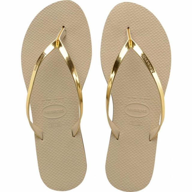 新品本物 Havaianas ハワイアナス レディース Gold Grey Light Sand Flop Flip You シューズ 靴 ビーチサンダル ビーチサンダル Tarquinhall Com