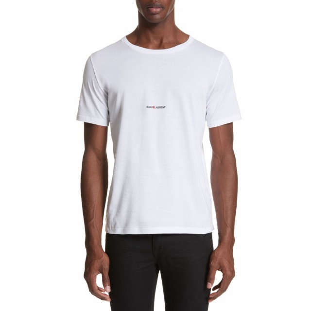 イヴ サンローラン Saint Laurent メンズ Tシャツ トップス Gauche Logo T Shirt Whiteの通販はau Pay マーケット フェルマート 商品ロットナンバー