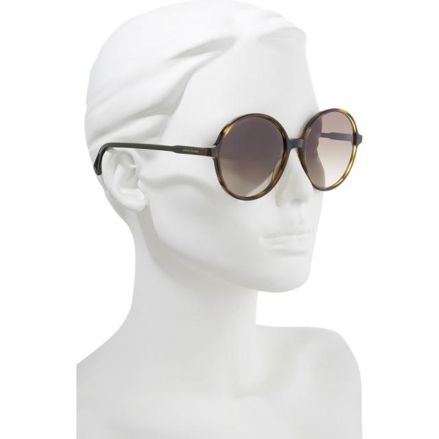 高品質即納 ロンシャン 49mm Gradient Round Sunglasses Havana/Greenの通販はau PAY マーケット - フェルマート|商品ロットナンバー:511799406 LONGCHAMP レディース メガネ・サングラス ラウンド 高品質新作