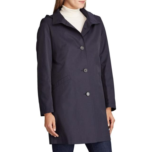 lauren ralph lauren hooded trench coat