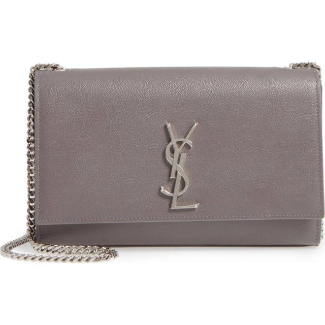 medium kate leather wallet on a chain