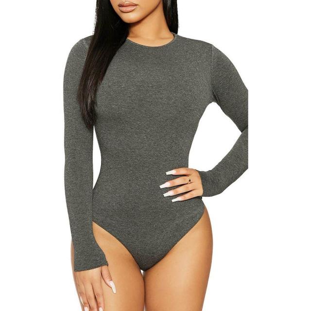 人気ブランドを In U Got インナー 下着 ボディースーツ レディース Wardrobe Naked ネイキッドワードローブ A Charco Bodysuit Thong Sleeve Long Bind レディースインナー