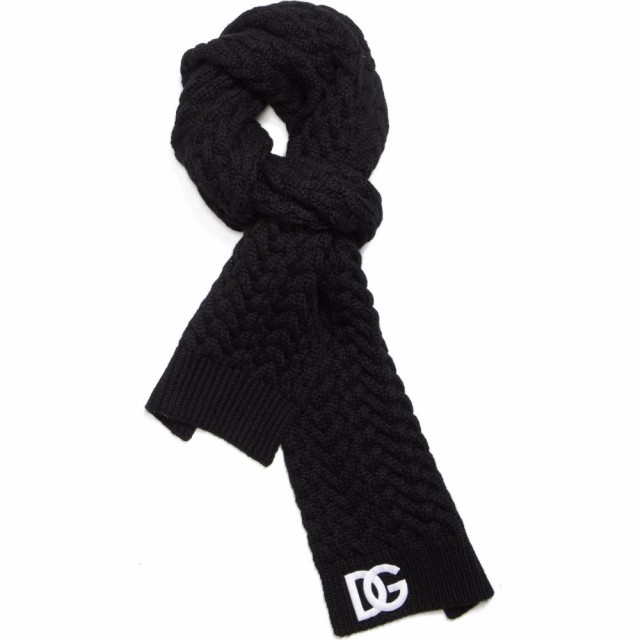 高品質人気SALE ドルチェandガッバーナ DOLCEandGABBANA レディース マフラー・スカーフ・ストール ケーブルニット Cable Knit Cashmere Scarf Blackの通販はau PAY マーケット - フェルマート|商品ロットナンバー:509730221 通販超激得