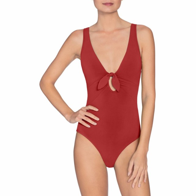 安い販売中 ロビンピッコーネ Robin Piccone レディース ワンピース 水着 ビーチウェア Ava Plunge Underwire One Piece Swimsuit Brick 純正専門店 Faerieday Com