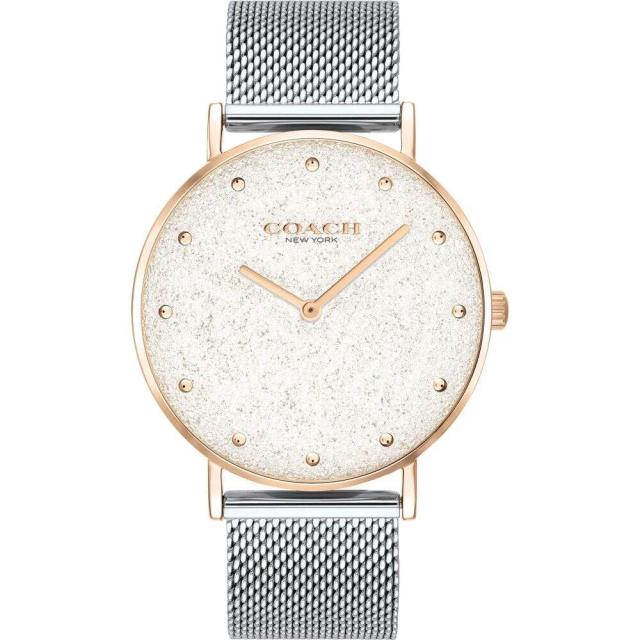 格安 コーチ Silver White ネットau Coach レディース 腕時計 36mm ブレスレットウォッチ Perry Textured Mesh Bracelet コーチ Watch 36mm Silver White 驚きの値段で 2ab2819e Plernjit Ac Th