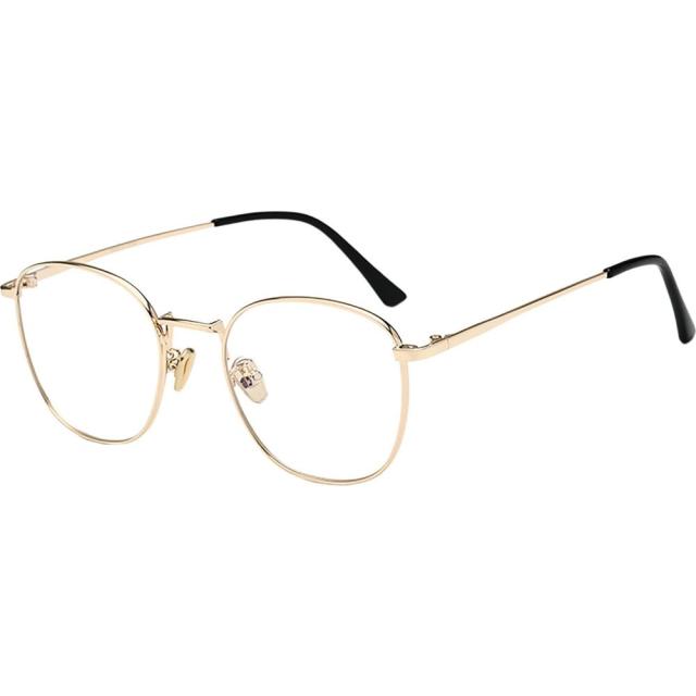 フィフスアンドナインス FIFTH and NINTH メンズ メガネ・サングラス Indy 51mm Round Blue Light Blocking Glasses Gold/Clear