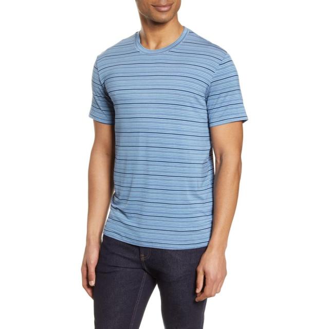 最新の激安 テッドベーカー Ted Baker London メンズ Tシャツ トップス Stripe Crewneck T Shirt Provincial Blue Stripe Www Cdsdp Org