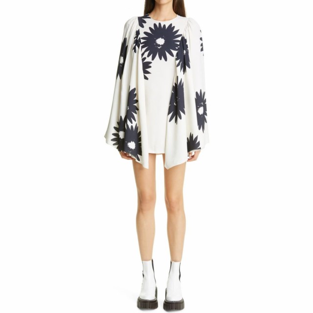 本物品質の ステラ ワンピース マッカートニー Stella Mccartney レディース Stella ワンピース ステラ ワンピース ドレス Luciana Floral Print Long Sleeve Minidress Cream 大山町 F69b09 Consultinglevel Com