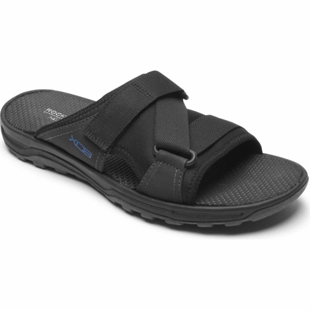 30 Off ロックポート Rockport Black Sandal Slide Technique Trail シューズ 靴 シャワーサンダル サンダル メンズ スライダーサンダル Sutevalle Org