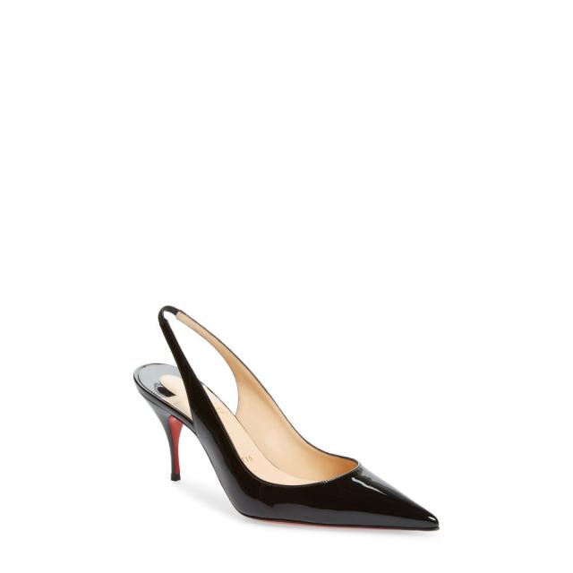 激安人気新品 クリスチャン ルブタン Christian Louboutin Christian レディース パンプス パンプス シューズ Pay 靴 Clare Slingback Pump Black Patent キクチシ c Consesa Do
