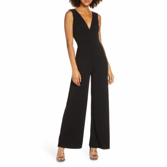 lulus black jumpsuit