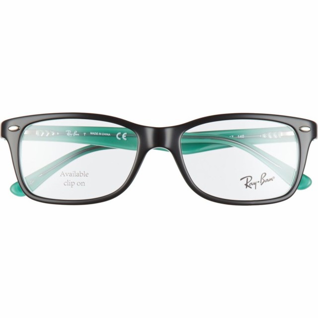 海外 安い レイバン Ray Ban レディース メガネ サングラス 53mm Square Optical Glasses Black Green Clear オンライン ストア Tecnologicospeedwriting Com