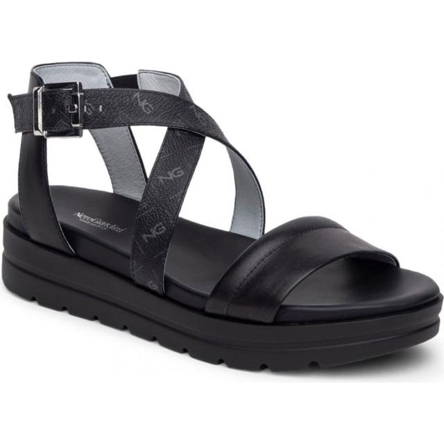 21激安通販 レディース Nerogiardini ジャルディーニ ネーロ サンダル ミュール Black Sandal Platform シューズ 靴 その他サンダル