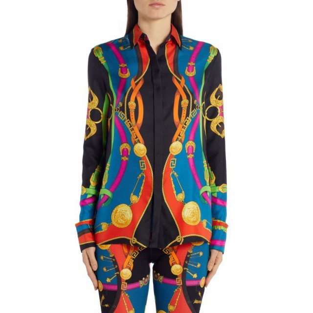【ネット限定】 ヴェルサーチ Silk VERSACE レディース Rodeo ブラウス・シャツ トップス Barocco Rodeo Barocco Print Silk Shirt Multi, 三輪町:ca0bfac4 --- keles-montagen.de 【ネット限定】 ヴェルサーチ Silk VERSACE レディース Rodeo ブラウス・シャツ トップス Barocco Rodeo Barocco Print Silk Shirt Multi, 三輪町:ca0bfac4 --- keles-montagen.de