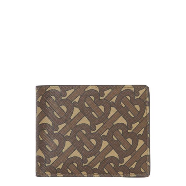 バーバリー Burberry メンズ 財布 二つ折り 即納最大半額 Tb Monogram Ns Bridle International Brown Wallet Bifold E Canvas