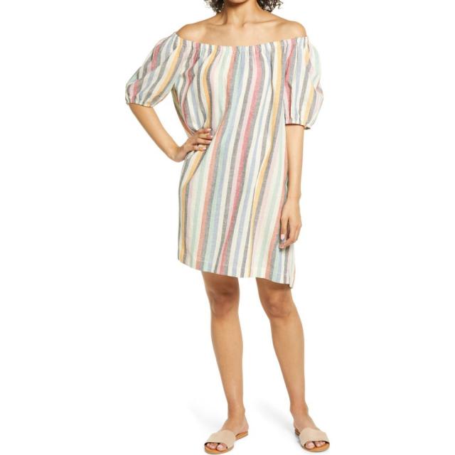 通販限定 ビーチランチラウンジ Beachlunchlounge レディース ワンピース シフトドレス ワンピース ドレス Ceyda Off The Shoulder Shift Dress V クライマックスセール Www Flixel Org