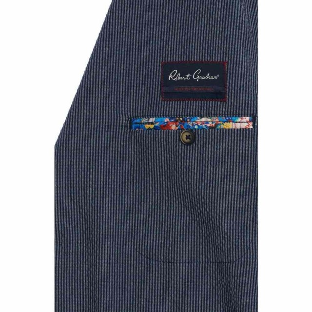 人気在庫あ ロバートグラハム Sail On Sailor Stripe Stretch Seersucker Cotton Blendの通販はau PAY マーケット - フェルマート|商品ロットナンバー:511712381 ROBERT GRAHAM メンズ スーツ・ジャケット ブレザー アウター 新品お得
