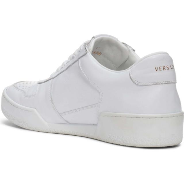 ヴェルサーチ Versace メンズ スニーカー シューズ Sneaker いよいよ人気ブランド Logo White Black 靴