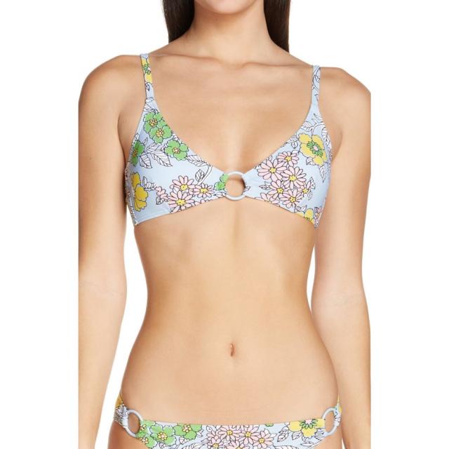 驚きの価格が実現 トリー バーチ Tory Burch レディース トップのみ 水着 ビーチウェア Floral Pay トップのみ Burch Print Ring Bikini Top Blue Wallpaper Floral 軽井沢町 081461d5 Ivecr2 Ac Th
