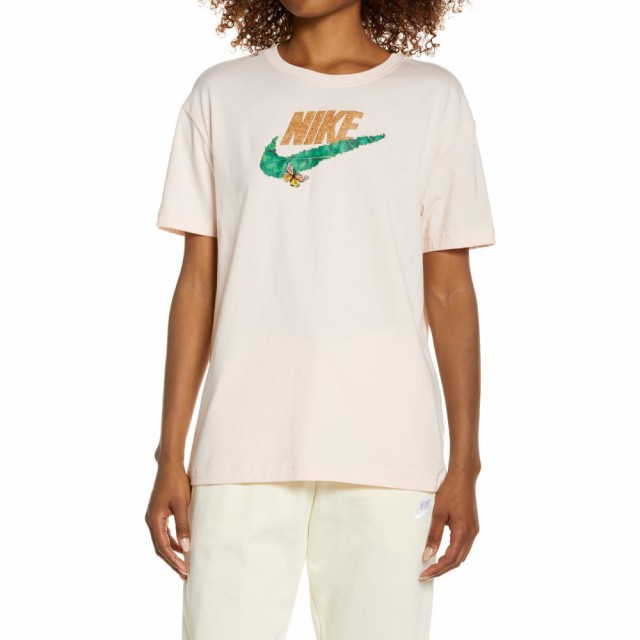 のオシャレな ナイキ Nike レディース Tシャツ トップス Sportswear Nature Graphic Tee Orange Pearl 即発送可能 Diquinsa Com Mx