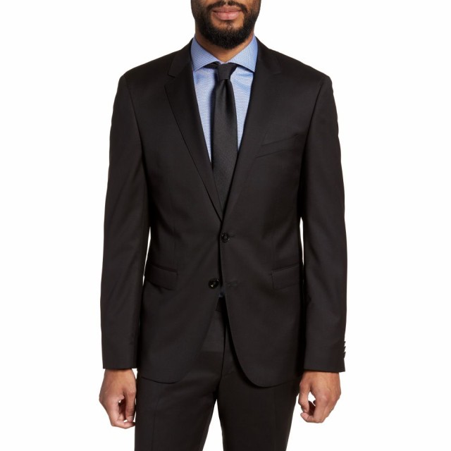 【高価値】 ヒューゴ ボス BOSS メンズ スーツ・ジャケット アウター Ryan CYL Extra Slim Fit Solid Wool Blazer Black, カガワグン f045d4c8