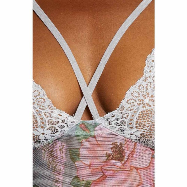 高品質格安 マパレ Strappy Lace Floral Print Teddy Shoreline Grey/Printの通販はau PAY マーケット - フェルマート|商品ロットナンバー:511781651 MAPALE レディース インナー・下着 国産超特価