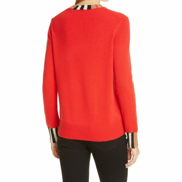 いておりま バーバリー Eyre Cashmere Sweater Bright Redの通販はau PAY マーケット - フェルマート｜商品ロットナンバー：509752102 BURBERRY レディース ニット・セーター トップス についての