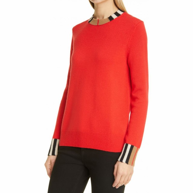 いておりま バーバリー Eyre Cashmere Sweater Bright Redの通販はau PAY マーケット - フェルマート｜商品ロットナンバー：509752102 BURBERRY レディース ニット・セーター トップス についての