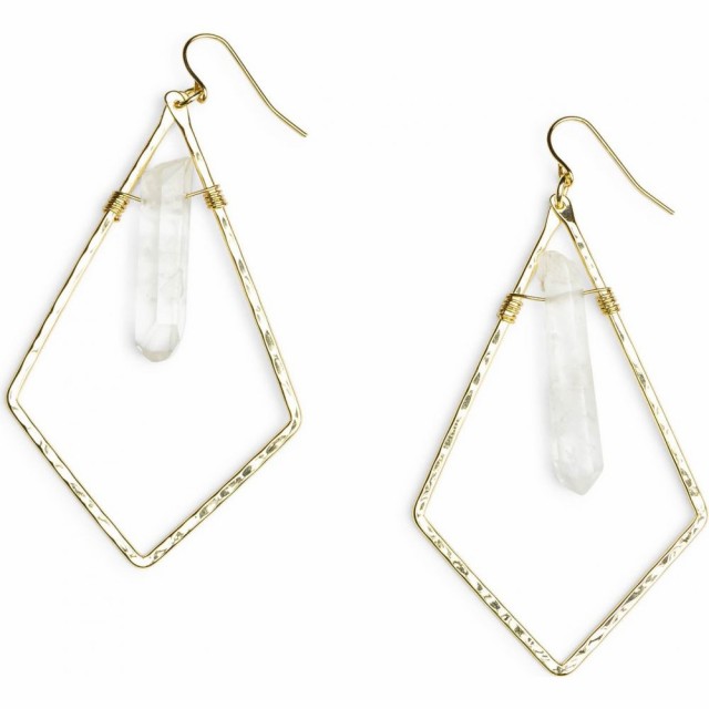 翌日発送可能 ナシェル Nashelle Gold Earrings Drop Crystal Triangle ジュエリー アクセサリー ドロップピアス イヤリング ピアス レディース ピアス Sutevalle Org