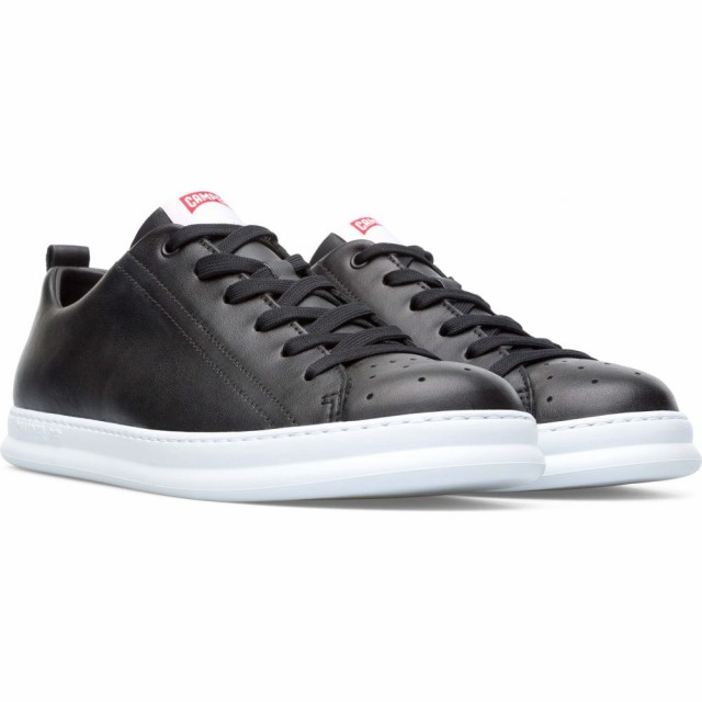 決算特価商品 カンペール メンズ Camper メンズ スニーカー シューズ 靴 Runner Runner Leather カンペール Sneaker Black White ツヅキグン f70 Andersonareaymca Org