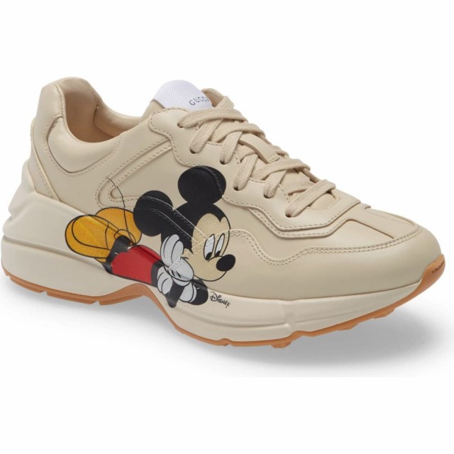 オープニング大セール グッチ Gucci Bone ネットau レディース Pay スニーカー シューズ 靴 X Mouse Disney Rhyton Mickey Mouse Sneaker Bone 天宝堂 B44bda8c Landrovingafrica Com