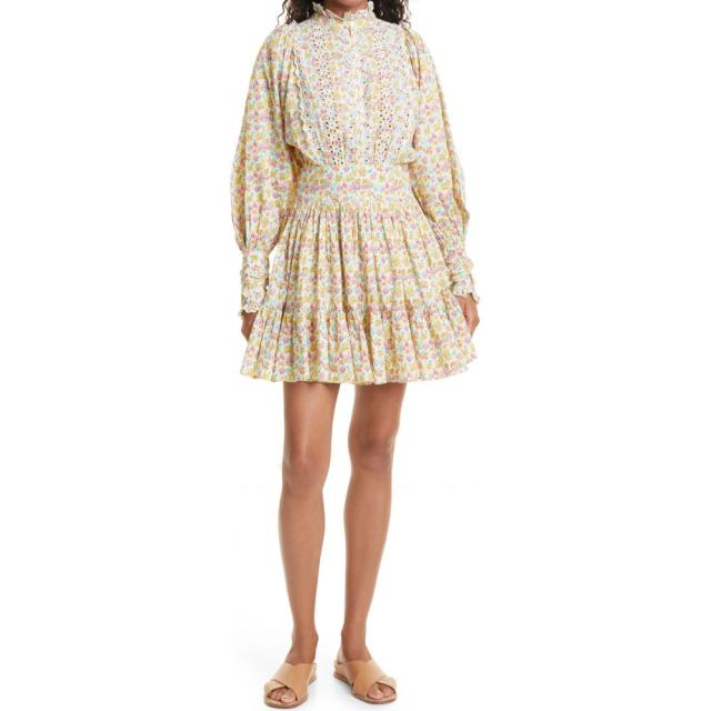 芸能人愛用 ティモ Bytimo Garden Flower Minidress Cotton Sleeve Long Garden Flower ワンピース ドレス ミニ丈 ワンピース レディース ロング マキシ丈 Tatotz Org